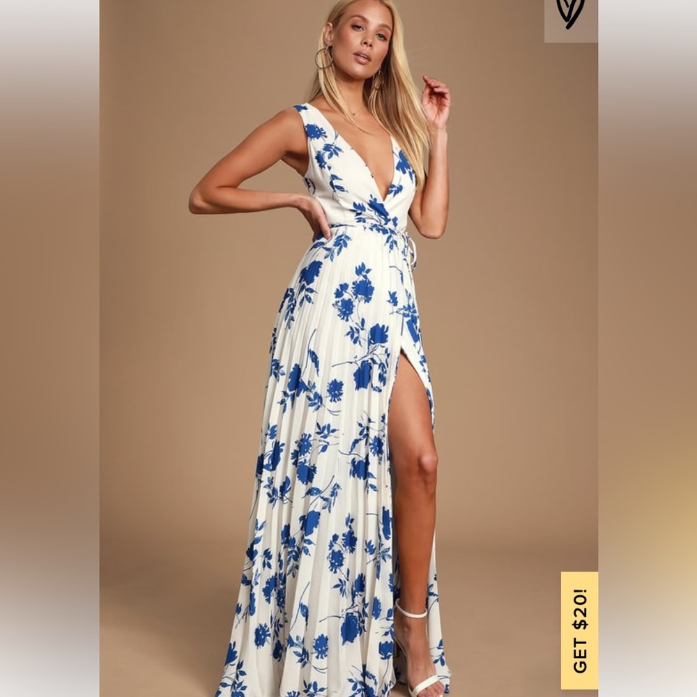 White floral dress